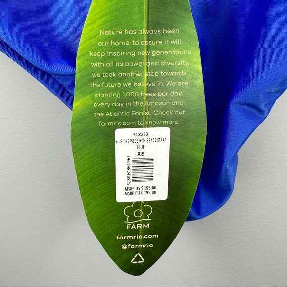 FARM Rio Beaded Strap One-Piece Swimsuit NWT - Picture 5 of 7